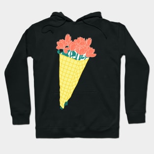 A bouquet of flowers drawn waiting for spring to come. Hoodie